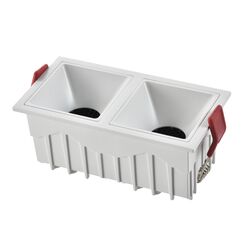 ST757.548.20 Св-к встр. Белый LED 2*10W 60° IP20 L65xW126xH52 85-265V В комплекте Встраиваемые светильники