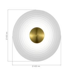 SL6125.311.01 Светильник настенный ST-Luce Латунь/Прозрачный LED 1*6W 3000K MOON