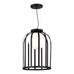 SL6129.403.01 Светильник подвесной ST-Luce Черный/Белый E27 1*60W NORDIC