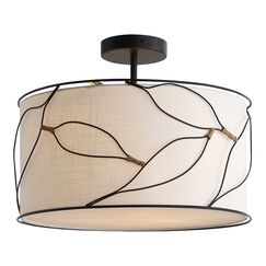 SL6228.402.03 Светильник подвесной ST-Luce Черный/Бежевый E27 3*60W ROOT