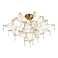 SL6601.202.78 Светильник потолочный ST-Luce Золотистый/Прозрачный LED 78*0,35W 3000K GRAVETTA