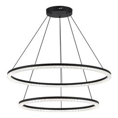 SL1018.403.02 Светильник подвесной ST-Luce черный/прозрачный LED 1*96W 4000K EUCLIDICS