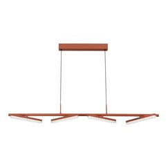 SL1018.603.04 Светильник подвесной ST-Luce терракотовый/прозрачный LED 1*32W 4000K EUCLIDICS