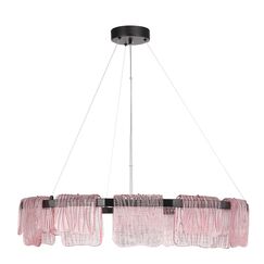SL6021.403.66 Светильник подвесной ST-Luce черный/розовый LED 1*66W 3000K VOILE