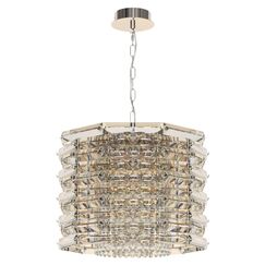 SL6137.103.08 Светильник подвесной ST-Luce никель/прозрачный E14 8*40W STROZZI