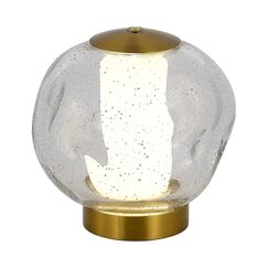 SL6520.304.01 Прикроватная лампа ST-Luce латунь/прозрачный с пузырьками воздуха LED 1*5W 4000K HELMI