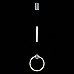 SL1578.103.01 Подвес ST-Luce Хром/Белый,Хром LED 1*15W 3000K GIERA