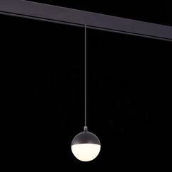 ST358.433.07 Магнитный трековый светильник подвесной Черный LED 1*7W 3000K 520Lm Ra&gt;80 120° IP20 D90 SKYLINE 48