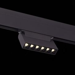ST364.436.06 Магнитный трековый светильник Черный LED 1*6W 3000K 532Lm Ra&gt;80 36° IP20 L120xW22xH108 SKYLINE 48