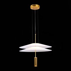 SL6101.203.01 Люстра подвесная ST-Luce Золотистый/Белый LED 1*10W 3000K ISOLA