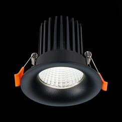 ST703.438.10 Св-к встр. Черный LED 1*10W 3000K 900Lm Ra>90 38° IP20 D85xH75 170-240V Встраиваемые светильники