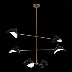 SL1801.303.06 Люстра подвесная ST-Luce Античная бронза/Черный E14 6*60W MINNE