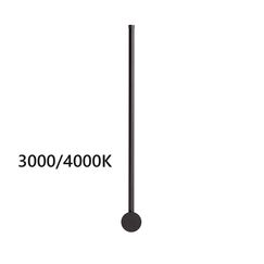 4335/12WLP HIGHTECH ODL22 299 чёрный Настенный светильник IP20 LED 12W 525Лм3000K/4000K (перекл. ч/з тумблер на драйвере) FILLINI