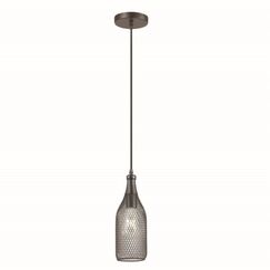 3353/1 PENDANT ODL17 496 черный Подвес E27 60W 220V BOTTLE