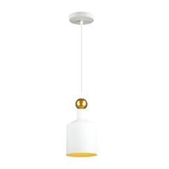 4087/1 PENDANT ODL19 495 белый/золотой Подвес Е27 1*40W 220V BOLLI