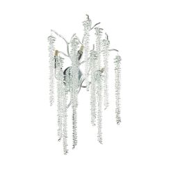 5004/3W HALL ODL23 637 серебристый/прозрачный металл/хрусталь Бра G9 3*40W BANCHE