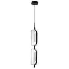 5003/20L L-VISION ODL23 465 черный матовый/прозрачный/стекло Подвес LED 20W 3000K KAVIA