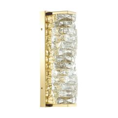 4999/10WL HALL ODL23 645 золотой/прозрачный/металл/хрусталь Бра LED 10W 4000K STRAZA