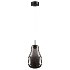 5098/4LC PENDANT ODL25 423 черный/дымчатый/металл/стекло Подвес LED 4W 4000K 388Лм NAVE