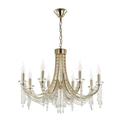 5063/8 CLASSIC ODL24 647 золото/прозрачный/металл/хрусталь Люстра E14 8*40W CAPEL