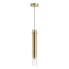 5061/5LB PENDANT ODL24 453 золотой/янтарный/металл/стекло Подвес LED 4W 3000K SHINY
