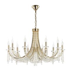 5063/10 CLASSIC ODL24 647 золото/прозрачный/металл/хрусталь Люстра E14 10х40W CAPEL