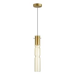 5059/5LA PENDANT ODL24 459 золотой/янтарный/металл/стекло Подвес LED 5W 3000K SCROW