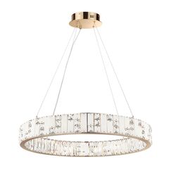 5072/100L HALL ODL24 615 золото/прозрачный/белый/металл/хрусталь/алебастр Люстра LED 100W 3700K CROSSA