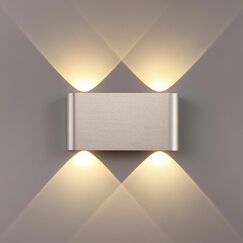 7106/4WL HIGHTECH ODL26 Настенный светильник матовый никель/металл IP20 LED 4W 3000K 220V MAGNUM