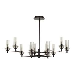 6555/12C CLASSI LN25 30 черный/дымчатый/металл/стекло Люстра потолочная E14 12*40W 220V MADONNA