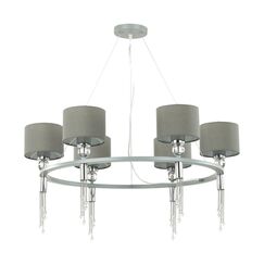 4515/6 NEOCLASSI LN20 66 хром, серый Люстра E27 6*60W 220V SANTIAGO