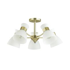 4535/5C COMFI LN21 80 матовое золото Люстра потолочная E27 5*60W 220V WILMA