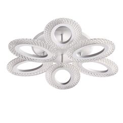 8018/60CL LEDIO LN25 белый/прозрачный металл/акрилл Потолочный светильник c подсв. осн. LED 60W 220V 3000-6000K CLARE