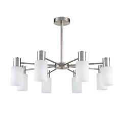 8099/8C COMFI LN25 75 никель/белый металл/стекло Люстра потолочная Е14 8*40W 220V MAVE