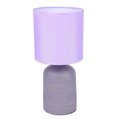 8220/1T MODERNI LN25 385 сиреневый, керамика/текстиль Настольная лампа Е27 1*60W 220V NIANA