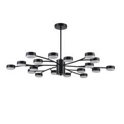 8117/18 COMFI LN25 195 черный, металл Люстра LED GX53 18*7W 220V TORINA