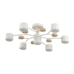 8195/7C COMFI LN25 262 белый, металл/дерево/пластик Потолочный светильник LED GX53 7*9W 220V RONDO