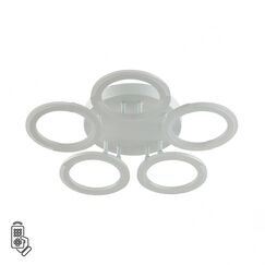 8027/55CL LEDIO LN25 247 белый/белый, металл/акрил Потолочный светильник с ПДУ LED 55W 3000-6000К 220V KALIFA