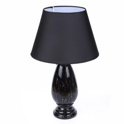 8219/1T CLASSI (В 2-Х КОРОБКАХ) LN25 379 черный, керамика/текстиль Настольная лампа Е27 1*60W 220V SHARLIN