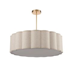 8287/7 PROVENCE золотой/бежевый, металл/текстиль Люстра потолочная Е14 7*40W 220V KORTNI