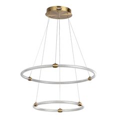 8010/50L LEDIO LN25 золото/прозрачный металл/акрилл Подвесной светильник LED 50W 220V 4000K TWINKLE