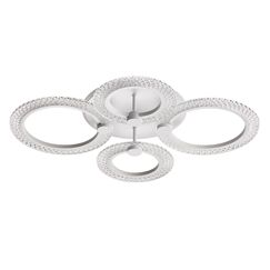 8017/60CL LEDIO LN25 белый/прозрачный металл/акрилл Потолочный светильник c подсв. осн. LED 60W 220V 3000-6000K MOLLY