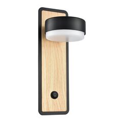8264/1W COMFI LN26 металл, черный/дерево Бра GX53 LED 1*7W 220V LELAND