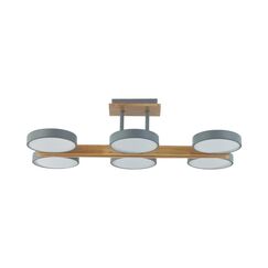 8031/108CL LEDIO LN25 264 серый, дерево/металл, акрил Потолочный светильник LED 108W 3000-6000К 220V PLATO