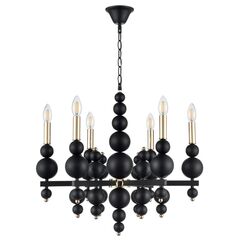 8106/6 MODERNI LN25 120 черный/золото, металл Люстра Е14 6*40W 220V NANA