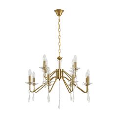 8319/12 CLASSI шампань/прозрачный, металл/хрусталь Люстра E14 12*40W 220V SEVERINA