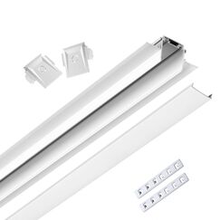 135200 SHINO NT23 172 белый Низковольтный шинопровод для встраиваемого монтажа в ГКЛ 2м IP20 48V SMAL