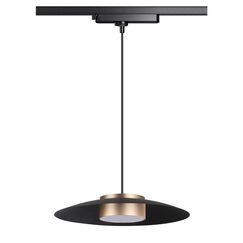 358592 PORT NT21 216 черный/золото Светильник трековый однофазный трехжильный, провод 1м IP20 LED 4000K 18W 220-240V PILZ