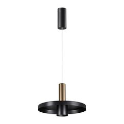 358984 OVER NT22 328 бронза светлая/черный Светильник светодиодный накладной, провод 2м IP20 LED 4000K 15W 220V ALBA