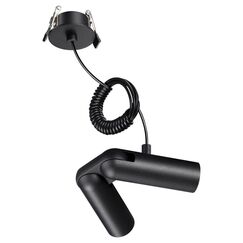 359386 KONST NT24 041 черный База встраиваемая для ввода питания с гибким угловым соединителем «L» и проводом-подвесом (длина провода – 2м) IP20 48V G